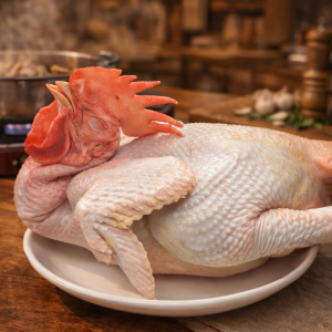 Thịt gà giun quế